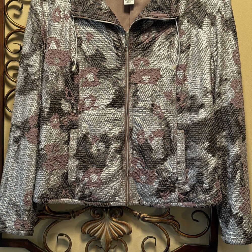 Ruby Rd. Silver & Brown/Rust Colored Jacket - image 2